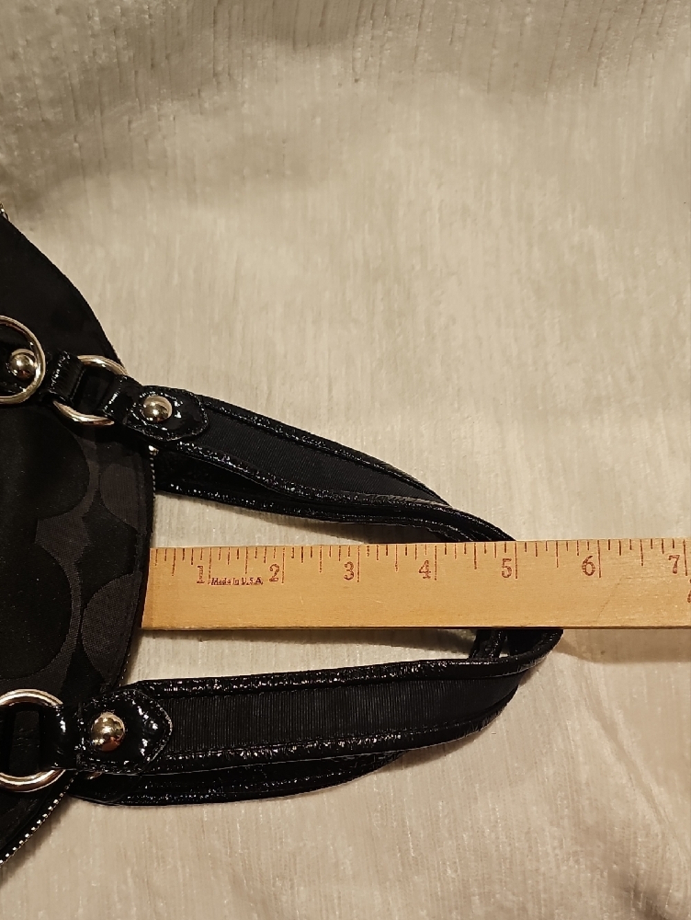 Coach Black Signature Poppy Dome Satchel - Picture 9 of 14